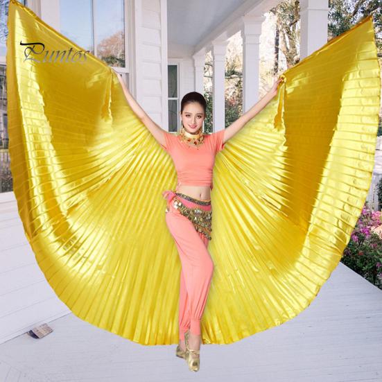 Belly Dance Wing Set 1 With Telescopic Rod Eyecatching Wing Prop Cosplay Costume For Parties Festivals Decoration