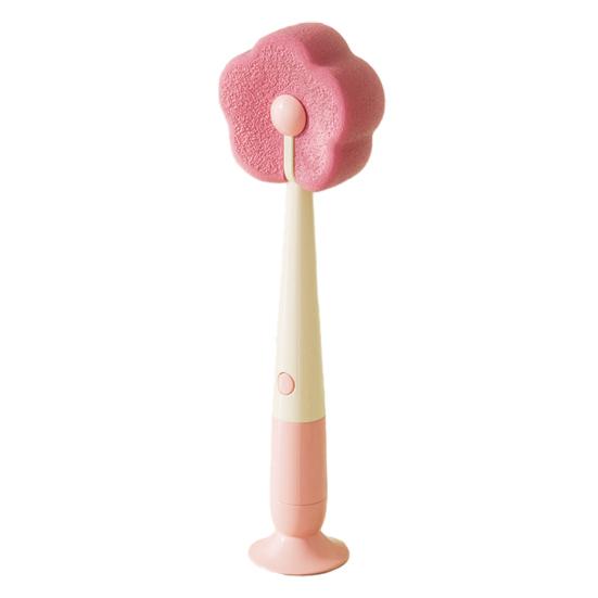 Щетка для чистки с основанием на присоске, съемная губка в форме цветка, функции «три в одном», многофункциональная щетка для чистки