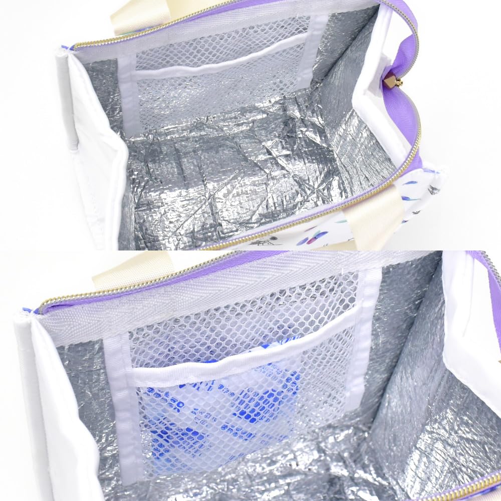 Мини-сумка для обеда с термоэлементом для поездок на работу или милый мешок snoopy0071 Blueberry [Snoopy], сумка-тоут, сумка, карман, на молнии,