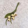 Handmade Flower Pu Keychain Hanger Bag Pendant Cute Tulip Bouquet Leather Pendant  Car Keyring
