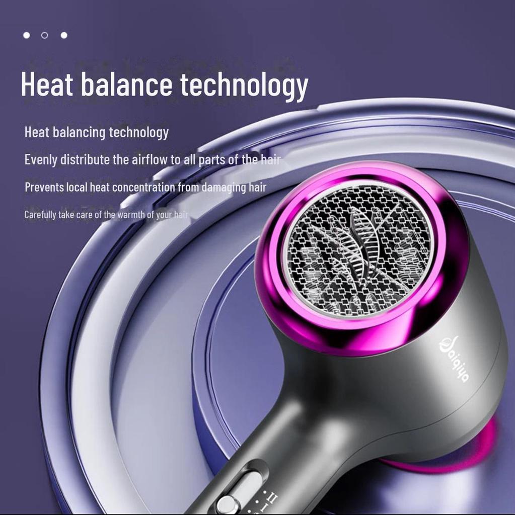 High-Speed Hair Dryer with Blue Light, Salon-Quality, Non-Damaging, Powerful Wind for Home Use