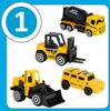 [PACZA][5] Car Track Construction Site Car + 3 Metal Construction Vehicles Z834