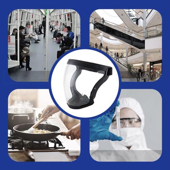 Прозрачный защитный экран для лица, защищающий от запотевания, с регулируемой лентой, многоразовый пластиковый экран для лица высокой четкости для взрослых