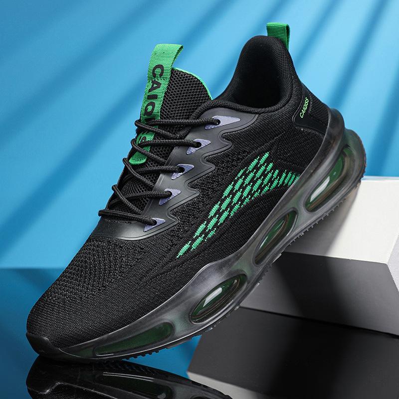 Мужская спортивная обувь весна новая обувь из летучей ткани модная повседневная беговая обувь мужская обувь