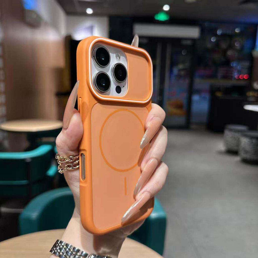 Совместимый магнитный чехол для телефона для iPhone 17 Pro Max, Apple 16, двухцветный, с большим окном, полное покрытие, защита от падения, 15/14/13