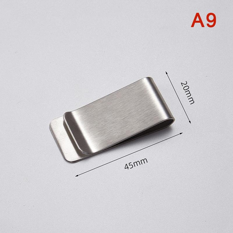 Высококачественный металлический зажим для денег из нержавеющей стали, простой серебряный зажим для денег, держатель для купюр для мужчин и женщин