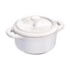 Staub Керамическая Мини-Кастрюля Круглая 10см (Слоновая кость белый)