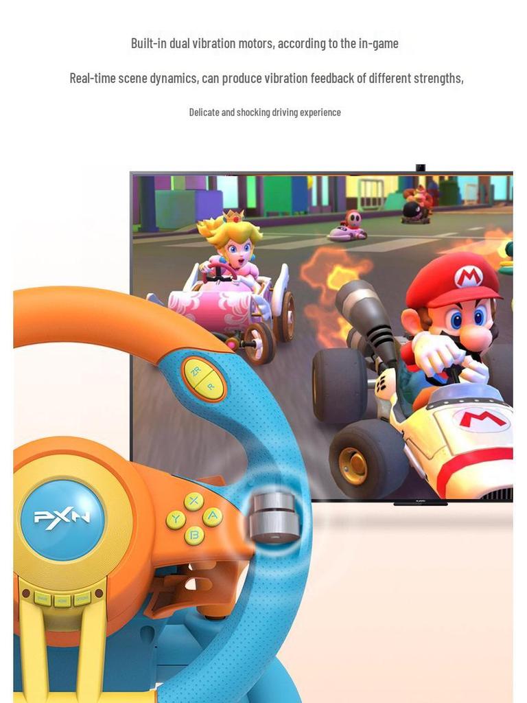 Игровой руль V3Pro 8PXN для гоночного симулятора Mario Kart 8 (переключатель)
