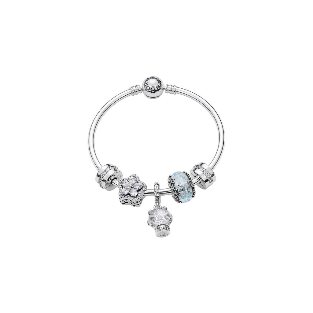 Pandora 925 Sterling Silver Bangles Women's Silver ZT-0044