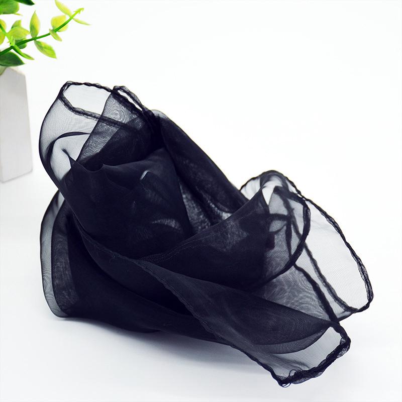 40-65 см Летняя мода шифоновый шарф в горошек женский головной убор квадратный шарф платки женские резинки для волос шейный платок платки