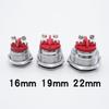 20 pcs LED Metal Indicator Light Warning Signal Lamp 16mm 19mm 22mm Waterproof Red Yellow Blue Green White 6V 12V 24V 110V 220V