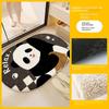 VIKAMA Cartoon Panda Bathroom Door Carpet Absorbent Non-Slip Mat Bedroom Imitation Cashmere Carpet Home Decoration