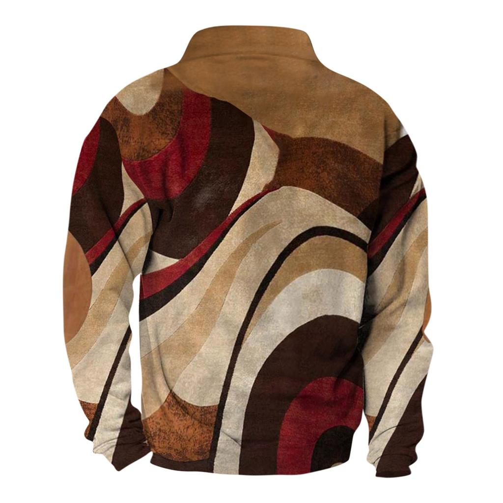 Spring And Men's Standing Collar Sweatshirt Is Outdoor Casual Sweaters Tops