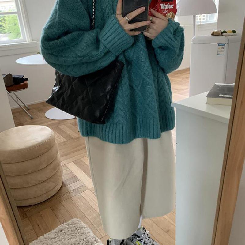 2023 Autumn/Winter Women's Loose Knit Sweater - Trendy Japanese Style