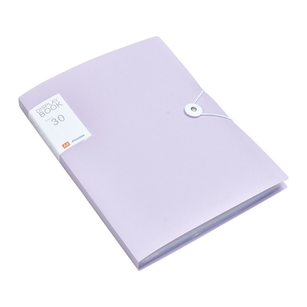 Fashion A4 File Paper Folder Dustproof Classified Document Holder Transparent Insert Large Capacity Information Bag Music Score