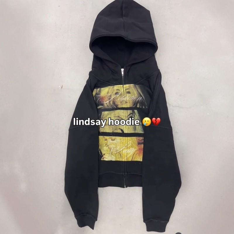 226 Graphic Print Hoodie Long Sleeve Pullover Retro Streetwear Teens