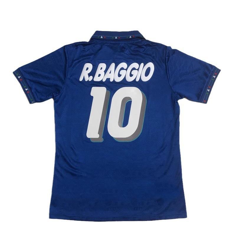 Vintage 1994 Italy National Team Soccer Jersey Retro Football Shirt Men Women Breathable Cotton Blend Cycling Style Top