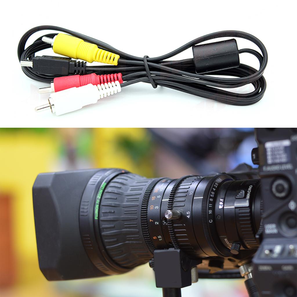Replacement AVC-DC400ST Audio Video RCA Cable for Canon EOS 1D, 1D X, 500D, 550D, 5D Mark III, 600D, 60D, 650D, 700D
