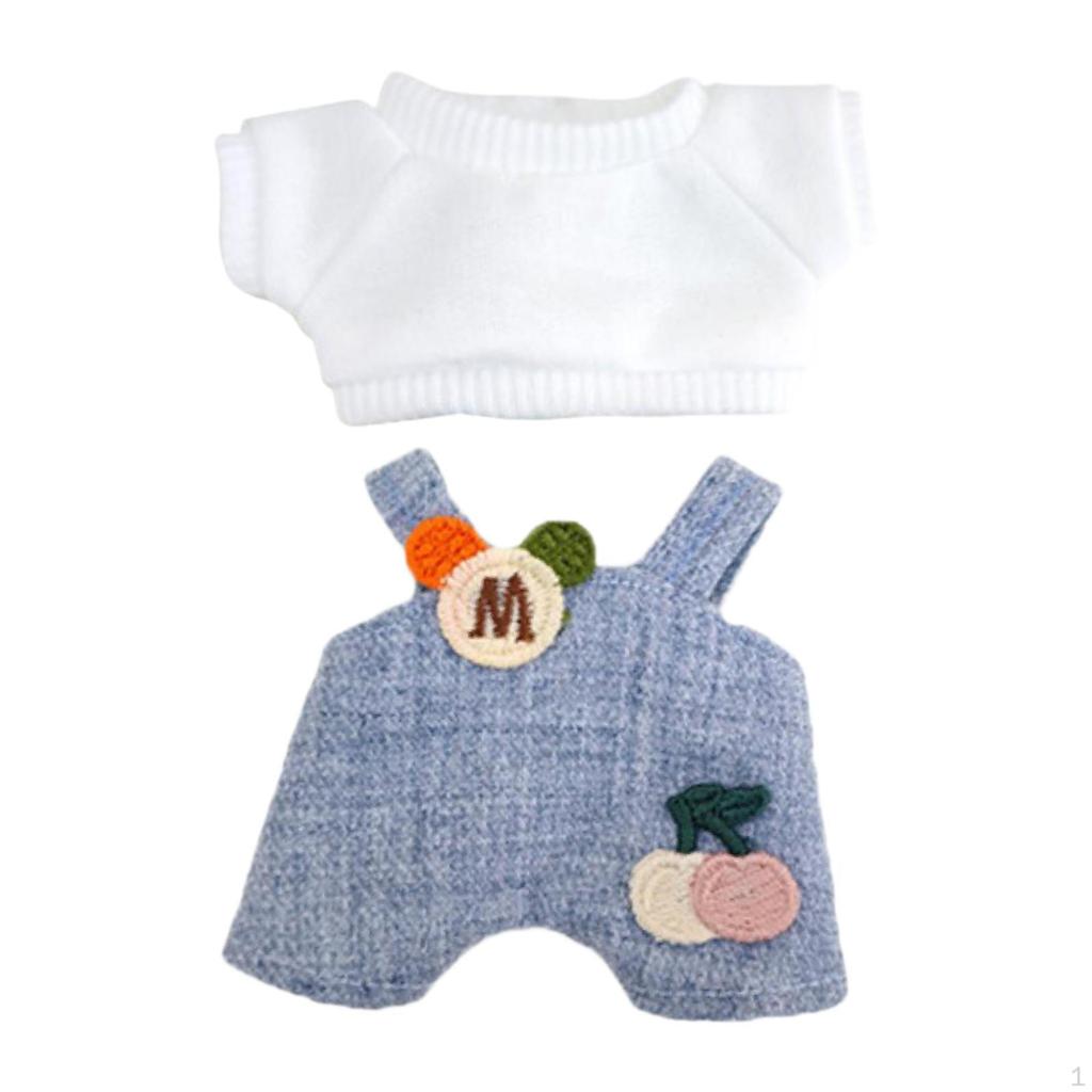 2 шт. Мини-одежда для кукол 6 дюймов, брюки, наряды, Рождественский подарок на день рождения, Очаровательный комбинезон