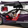 1/18 Pagani Huayra Dinastia литая модель гоночного автомобиля из сплава металлическая игрушка спортивная модель автомобиля имитация звука и света детский подарок
