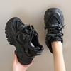 Women's Chunky Platform Sneakers Spring 2025 Lace-Up Breathable Mesh Casual Shoes Woman Thick Bottom Non-Slip Vulcanized Shoes