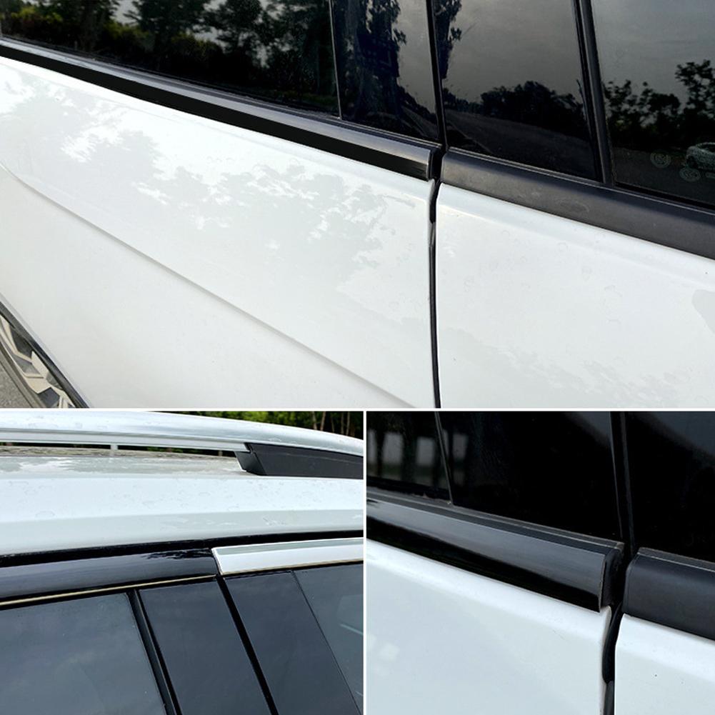 Glossy Universal Car Body Strip Styling Trim Sticker Bumper Door Protective Moulding 6-30MM Interior Mirrors 6