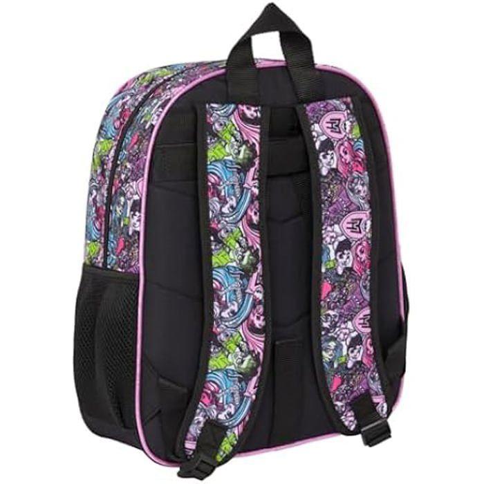 Sac à dos d'école - SAFTA - MONSTER HIGH DRAMA - Adaptable au chariot - Confortable - Rose