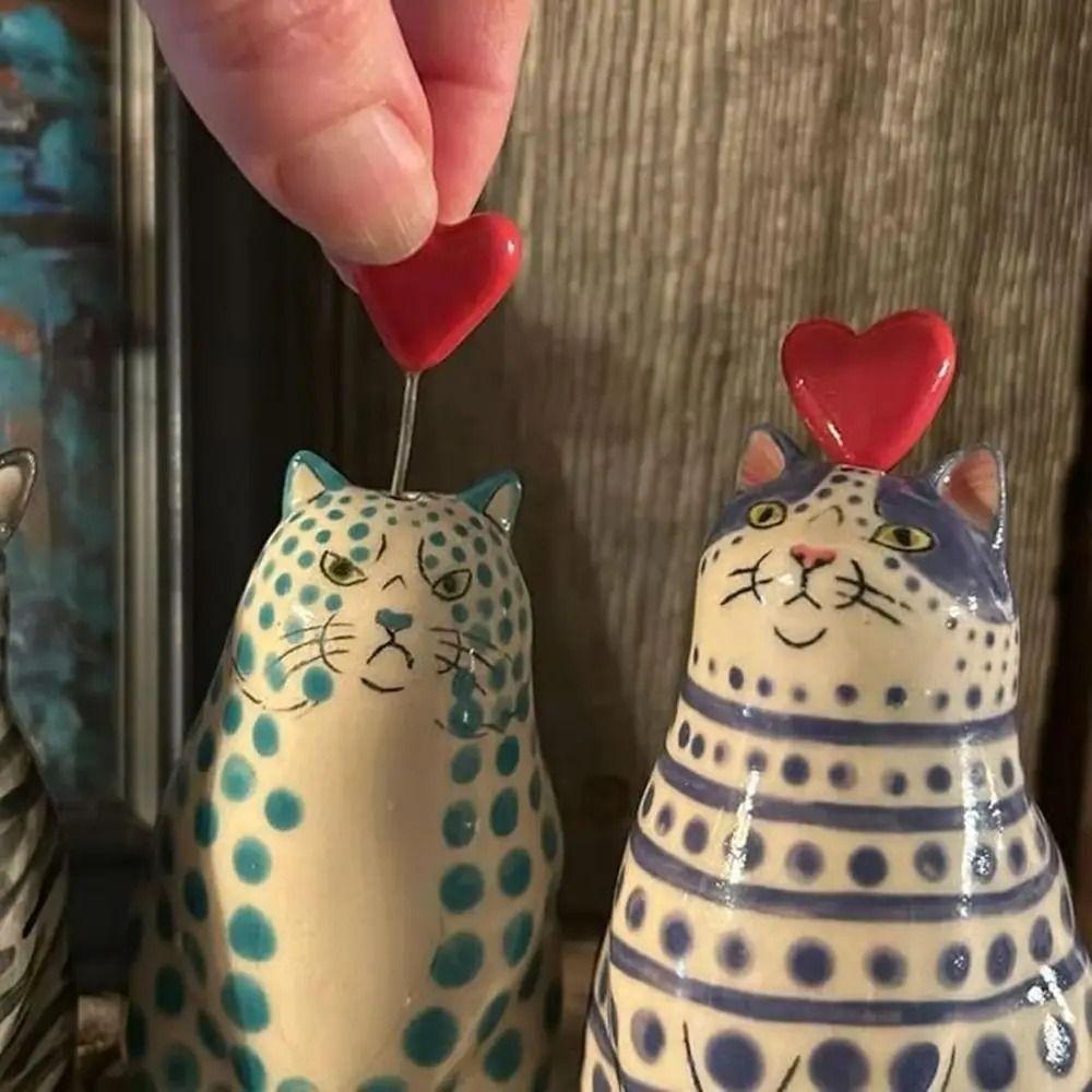 Multicolor Resin Cat Vase Creative Hydroponic Flower Pot Decorative Bottles Home