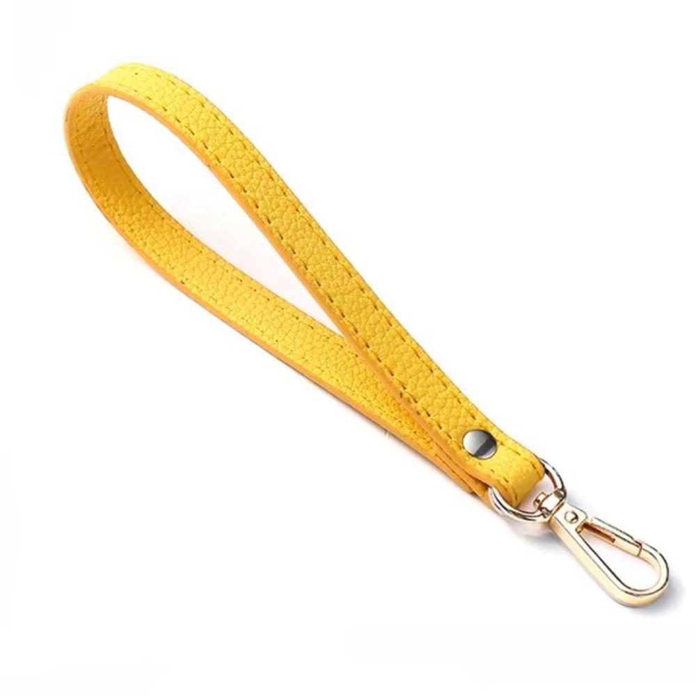 Портативная сумка из ПУ кожи, сменный ремешок на запястье, мягкая ручка для сумки, однотонная ручка для кошелька, аксессуары для сумки