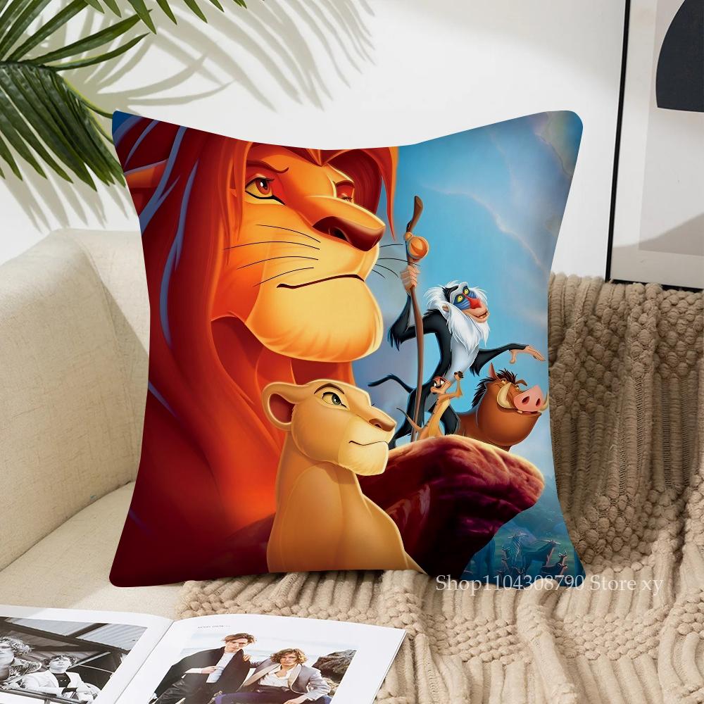 Мультфильм Король Лев Наволочка Модная Квадратная Наволочка Спальня Диван Комната Внутреннее Украшение Подушка для Отдыха Чехол 40x40