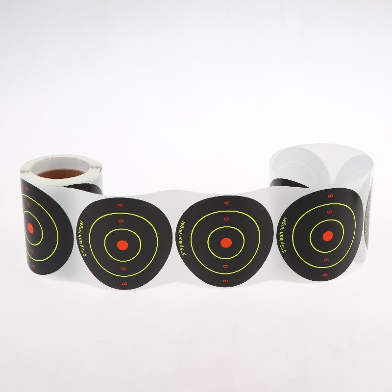 Self Adhesive Splash Shooting Target Paper Square Shape for Portable Outdoor Hunting Training Practice
