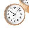 KATOMOKU Muku Clock 16 Oak km-113OARC Wall Clock with Continuous Second Hand, 30.6cm Diameter (Radio-Controlled Clock)