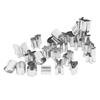 26pcs Durable Metal Baking Mold Digital Geometry Number Pattern Mould  Cake Decorating