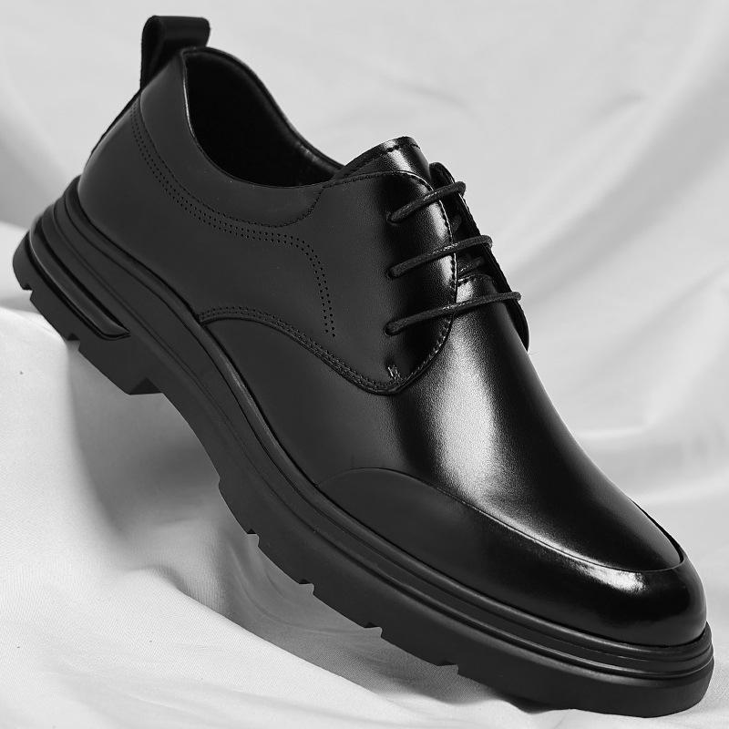 Модная осенне-зимняя новая модная повседневная кожаная обувь для мужчин однотонная новая дизайнерская обувь для платья мужская мягкая подошва шнуровка лоферы мужские