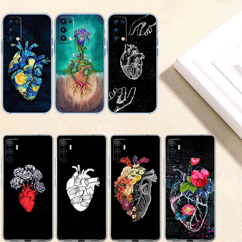 Прозрачный чехол для телефона Calm Heart Art для Motorola Moto G10 G20 G30 G31 G32 G34 G35 G41 G42 G50 G51 G52 G55 G60 G60S
