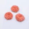 10Pcs 30mm Mink Plush Ball with Bottom Gasket for DIY Headwear Hair Clips Bow Accessories Handmade Baby Clothes Hat Shoes Decor