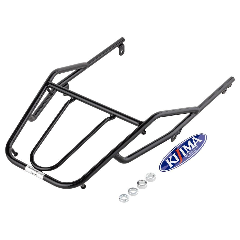 Kijima Motorcycle Parts Rear Carrier VTR250 Rack, Steel, ('09-), Black, 210-174
