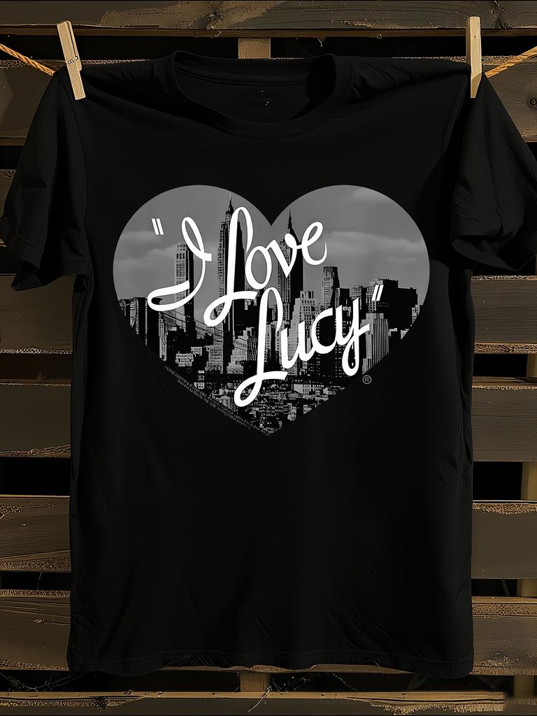 Love Lucy TV Show T-Shirt Mens Tshirt Womens Tshirts with Letters Print Short Sleeves T-Shirt Casual Street Tee Shirt Top