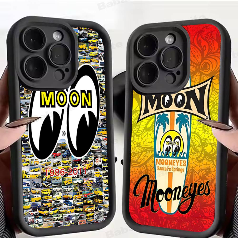 M-Moon-eyes Роскошный чехол для телефона для IPhone 17 16 15 14 13 12 11 Pro Max 16E Plus INS Мягкий чехол