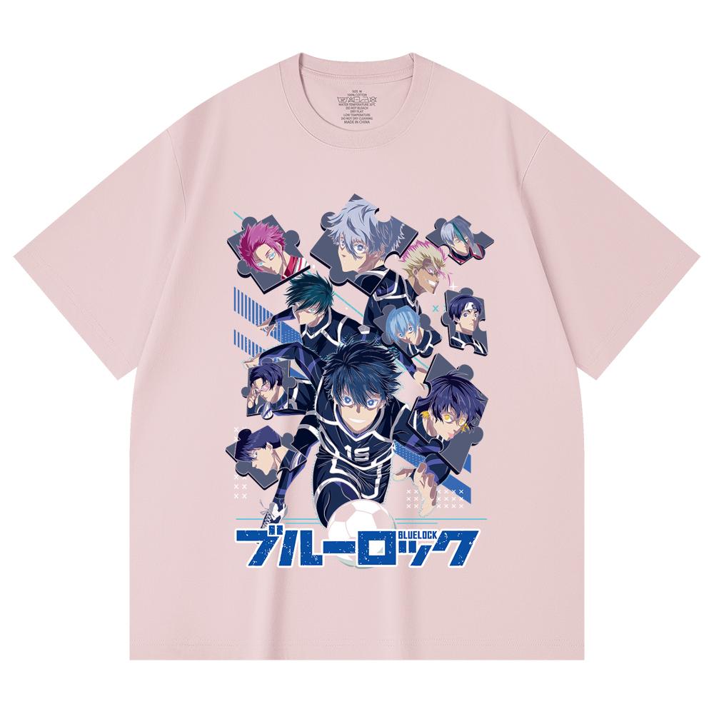 230 Gsm 100% Cotton Blue Lock V1 Print Unisex Heavy Cotton T Shirt
