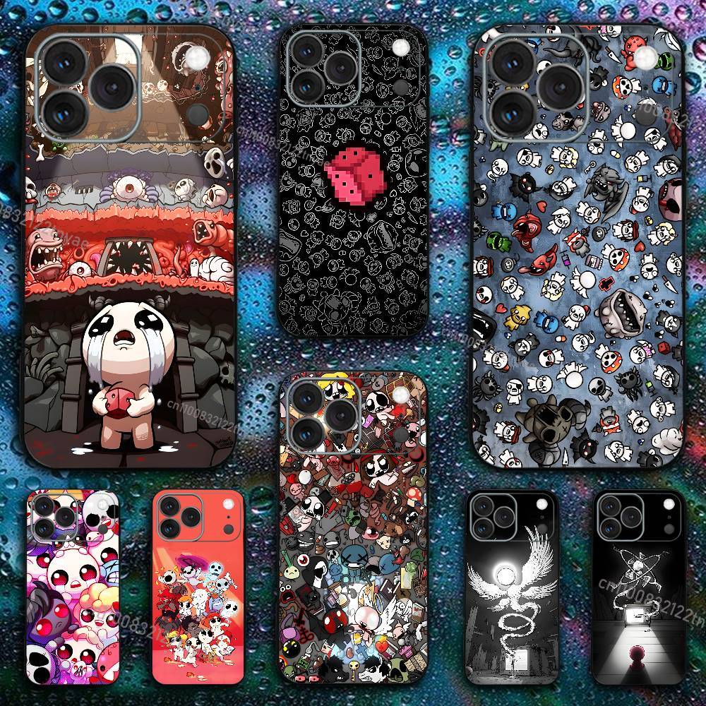 Cool The Binding of Isaac For iPhone 17,16,15,14,13,12,11,Pro,X,XS,Max,XR,Plus,Mini Soft Silicone Phone Case Black Shockproof