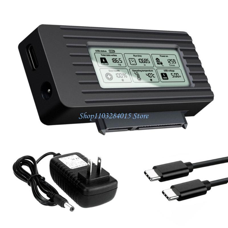 R6FF USB3.1 TypeC Корпус-кредл для HDD Читатель жестких дисков для 2.5 3.5 HDD Светодиодный дисплей