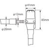 Комине (КОМИНЕ) Проволочный замок-сигнализация для мотоцикла LK-123