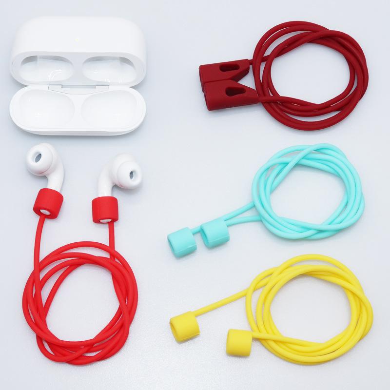 Мягкий силиконовый противопотерянный ремешок-шнурок для наушников Apple AirPods, Galaxy Buds 3, Bluetooth, беспроводные наушники, амбушюры