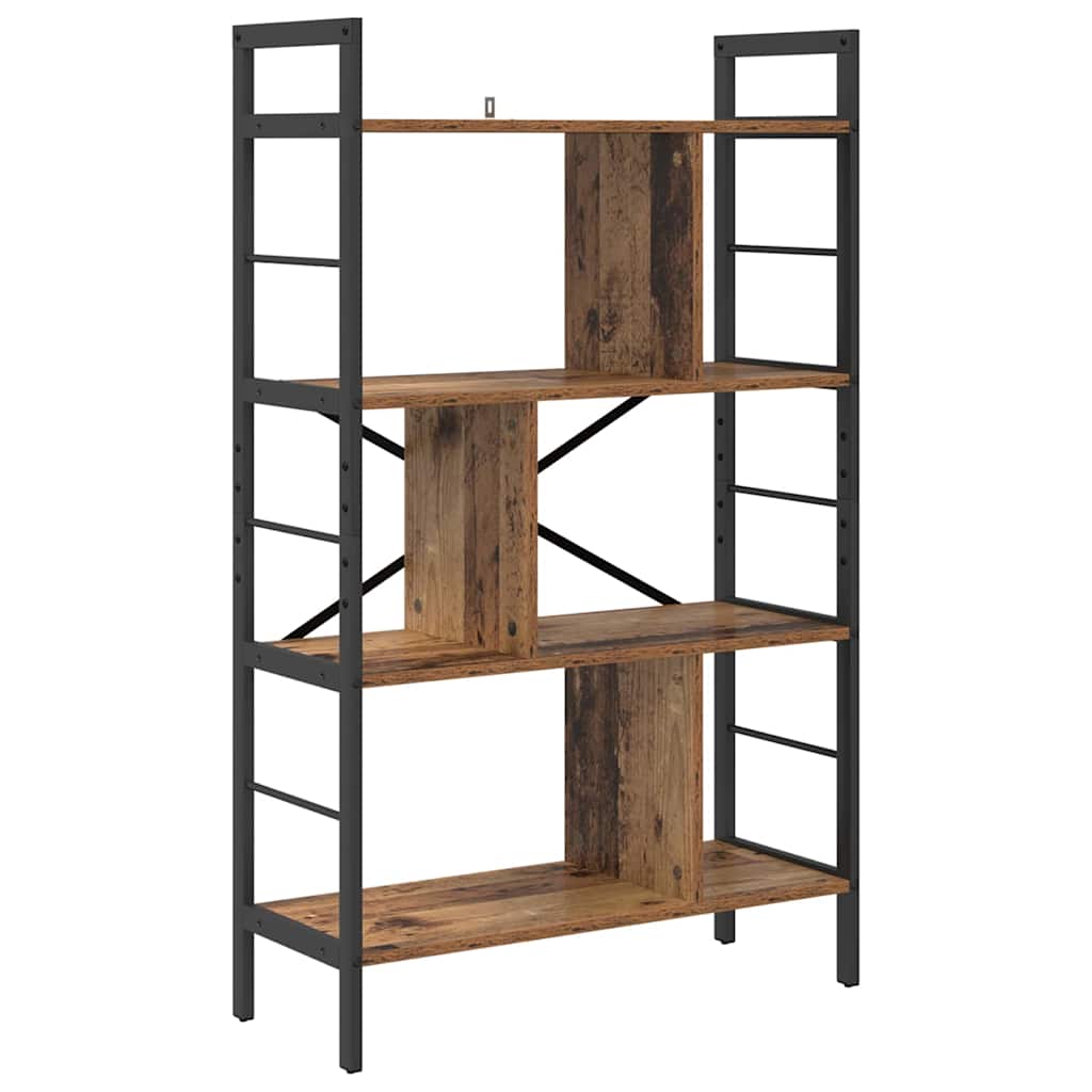 Vintage Wood Bookshelf 75 x 30 x 123.5 cm Engineered Wood