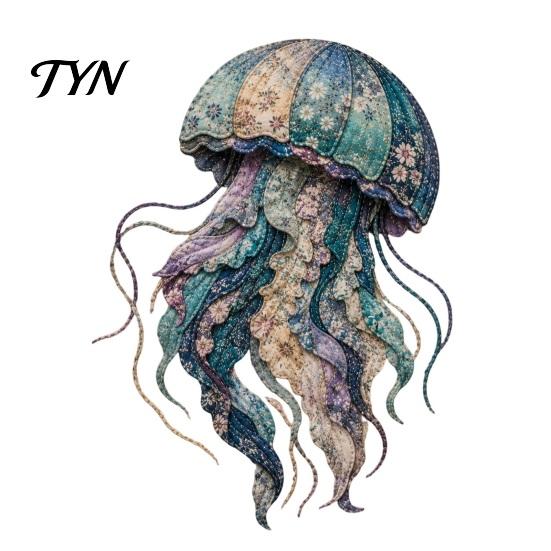 Family Craft Night Activities Ocean Animal Patchwork Kit, DIY Fabric Sewing Handmade Material Package Sea Turtle Octopus Kit for Adults, Home