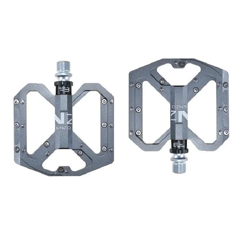 ENZO Flat Foot Ultralight Mountain Bike Pedals MTB CNC Aluminum Alloy Sealed 3 Bearing Anti-slip Bicycle Pedals Bicycle Parts