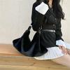 Yogodlns Women's Plush Crossbody Bag Single Shoulder Handbag Large Capacity Casual Autumn Winter Fur Hobo Bag Fashionable Underarm Bag