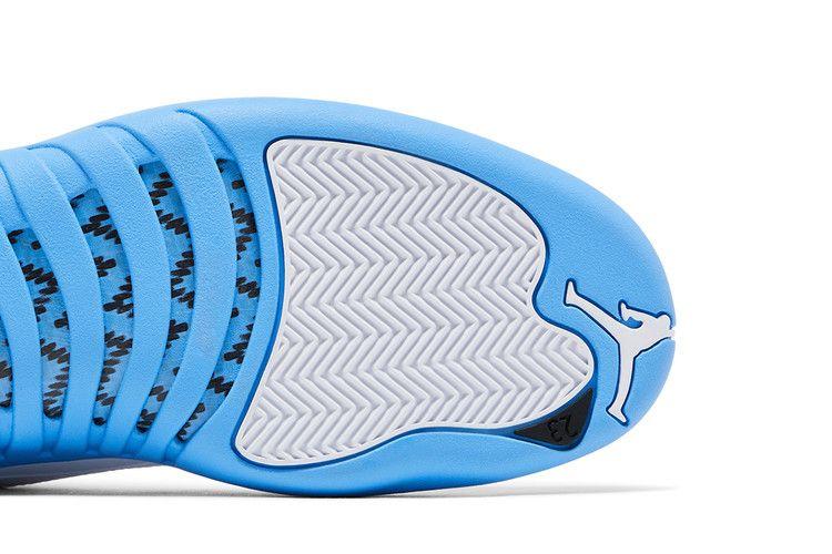 Мужские кроссовки Jordan 12 Retro Melo (2025) Белый/Университетский синий/Металлик серебристый