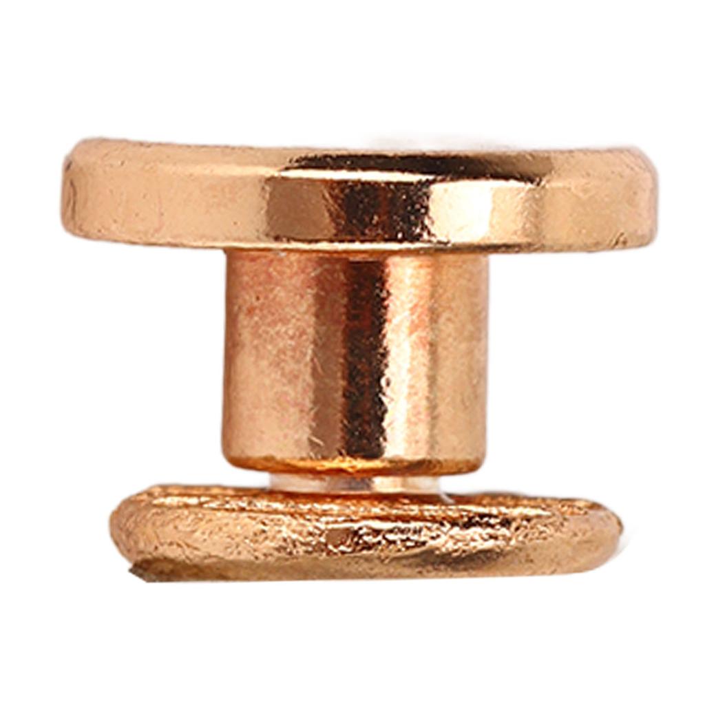 200 Set Book Binding Screw 9x5mm Hard Thick Brass Material Uniform Coating Binding Screws Assorted Kit for Photo Album